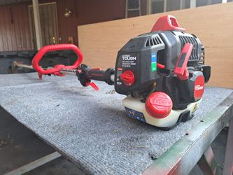 Gas weed eater long Straight Shaft angle head