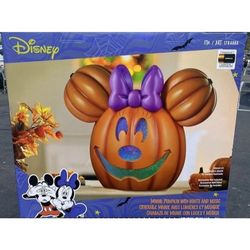 Disney 2025 Costco Minnie Mouse Pumpkin Jack-O-Lantern LED Costco Exclusive