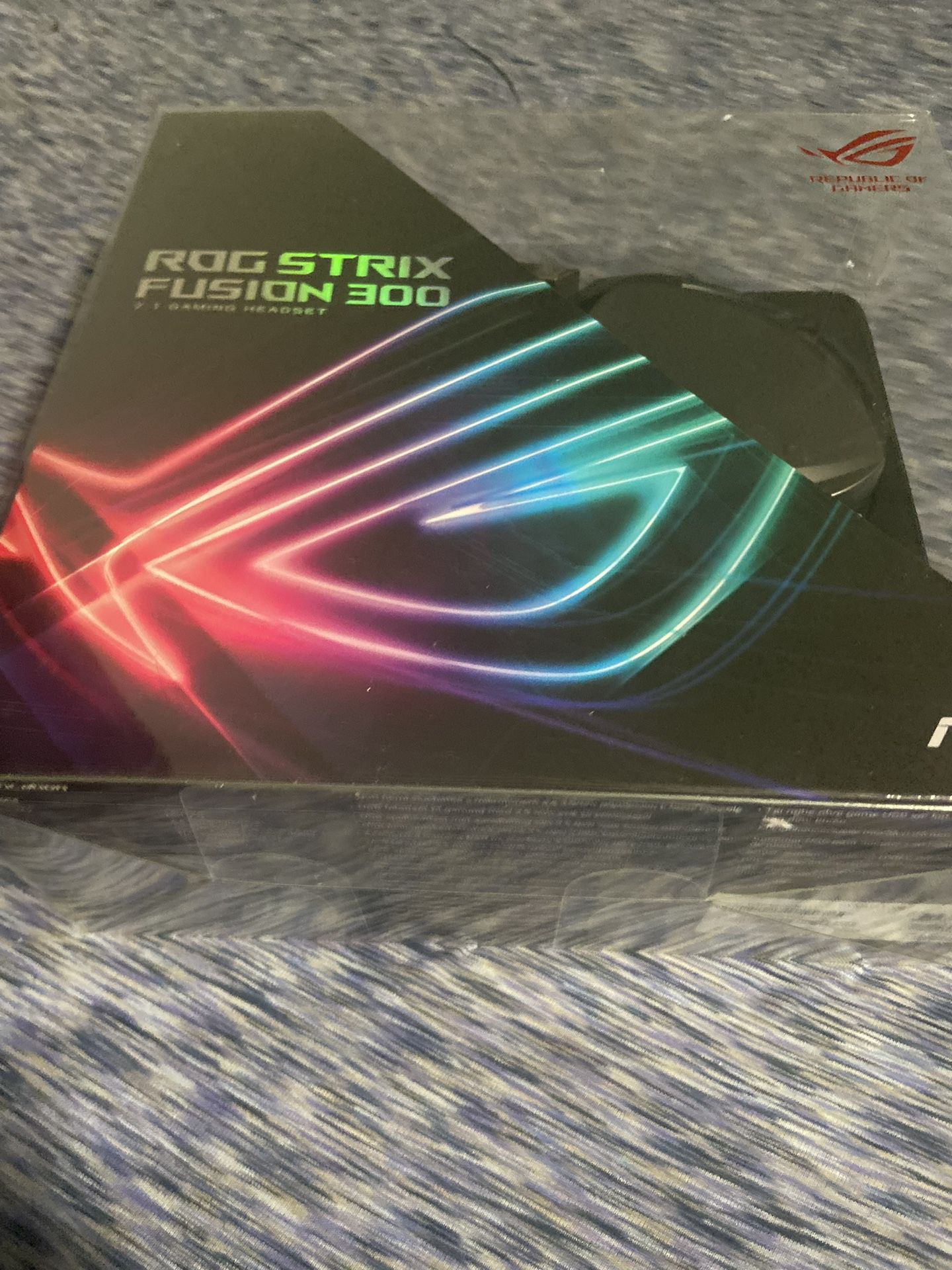 ASUS ROG Strix Fusion 300 - Headset - full size - wired - USB, 3.5 mm jack