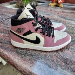 Nike Air Jordan Mid Berry Pink Shoes 