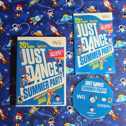 Just Dance Summer Party Nintendo Wii Wii U Backwards Compatible Complete CIB