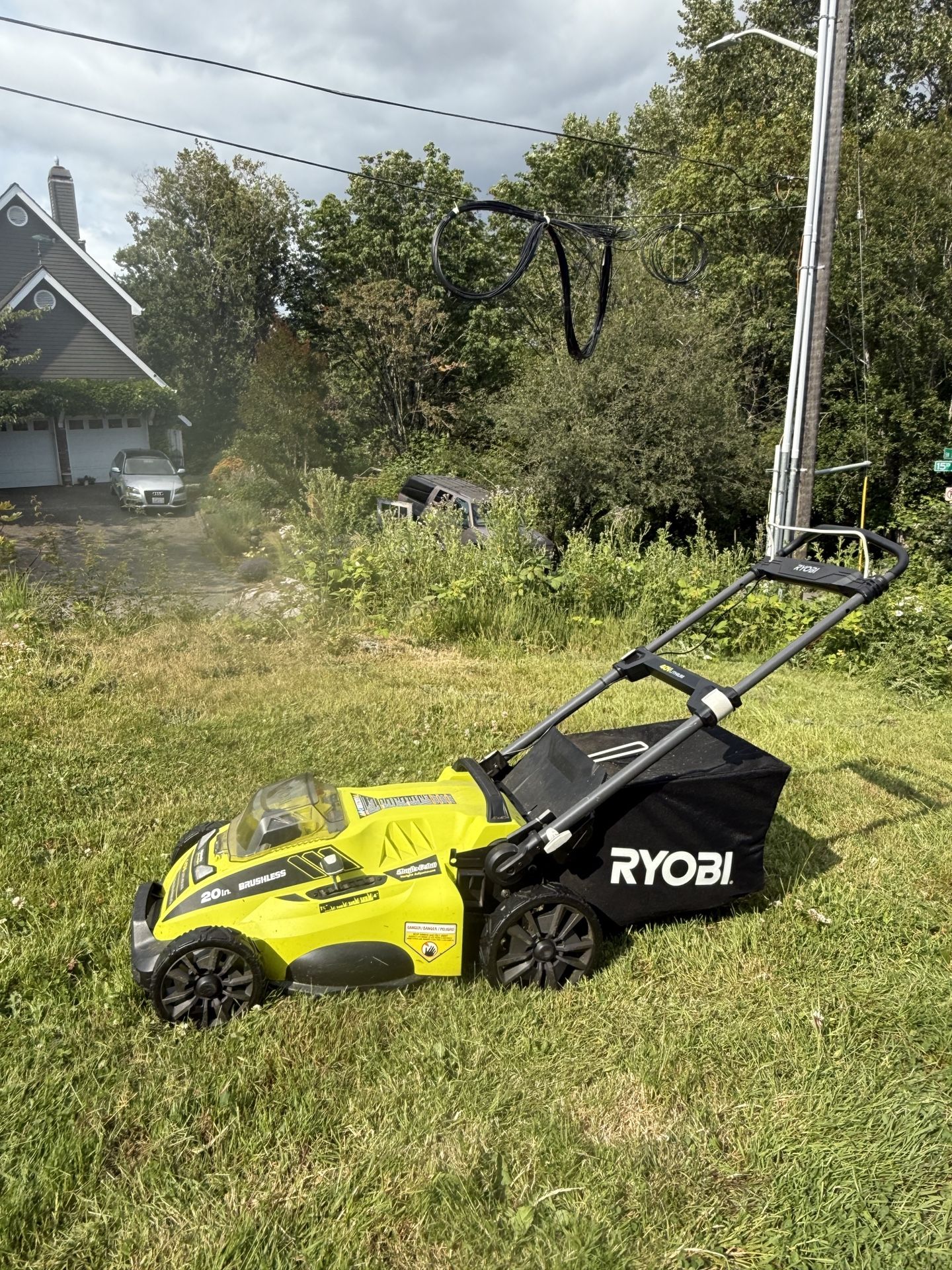 Ryobi 20” Cordless Lawn Mower + Battery & Charger – Great Condition