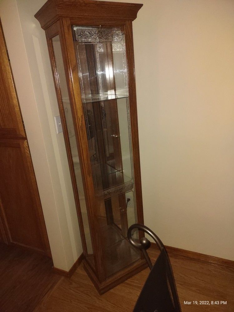 Curio Cabinet W Glass Doors