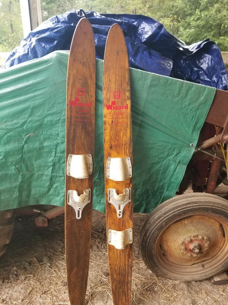 Vintage water skis