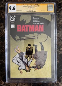 CGC Sig Series 9.6 Batman #404 Signed by Frank Miller