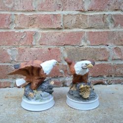 Vintage Royal Heritage Americana Collection-Birds In Flight Bald Eagle Figurines 