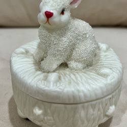 Cute Bunny Trinket Box 