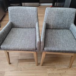2 Gray Modern Chair