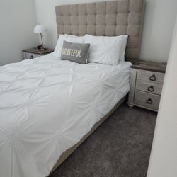 Queen Size Bedroom Set With Mattress, Located In Menifee 