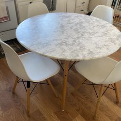 White Kitchen Dining Table 
