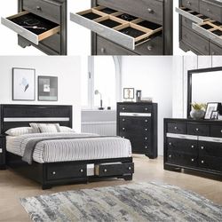 Queen Size Bedroom Set With Storage 