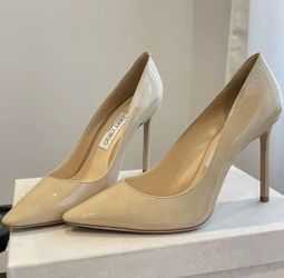 Jimmy Choo Romy 100 Pumps | Nude color | Size 9.5 Shoes