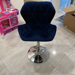 Royal blue bar stools set of 4