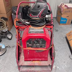 Lincoln Electric AC-225 "Tombstone" Stick Welder & Cart, Heavy Duty Ext Cord