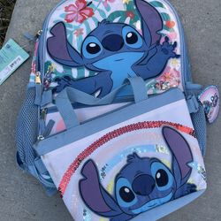 Stitch Backpack with Bag