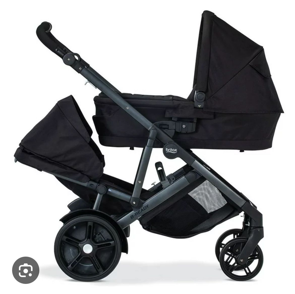 Double Stroller With Bassinet