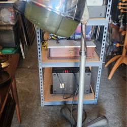 Antique Original Beauty Salon Speed King by Graff Hair Dryer, Looks Like Space Ship.  The dryer looks good for display with great heavy Duty rollers 