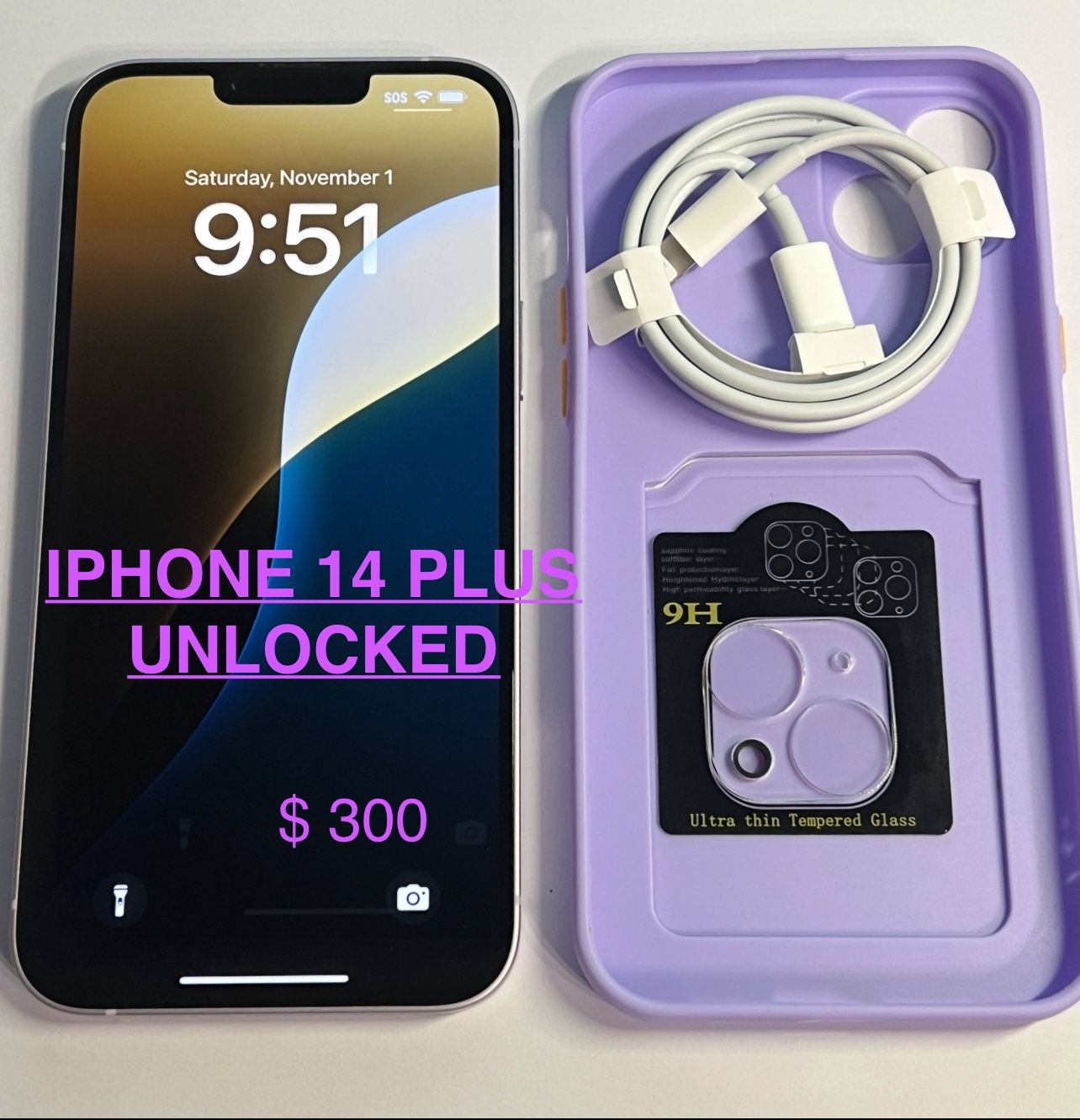 IPHONE 14 PLUS, UNLOCKED WORLDWIDE.