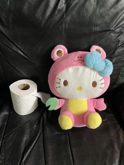 Stuffed Animal Plushie Round 1 Hello Kitty Frog