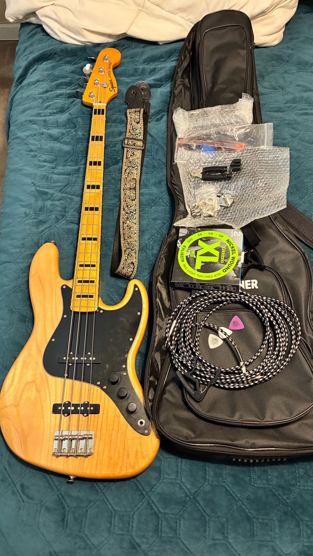 Fender Squier Classic Vibe 70’s Jazz Bass Natural Finish