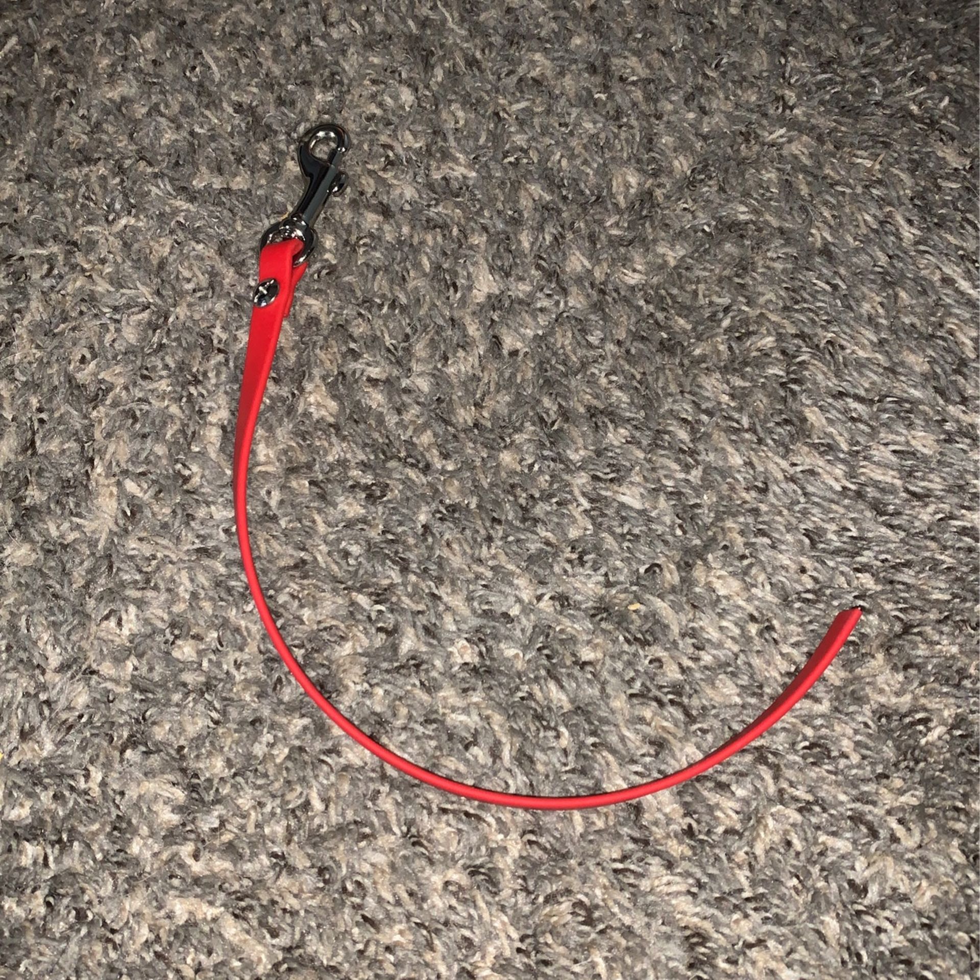 Red Biothane Pull Tab