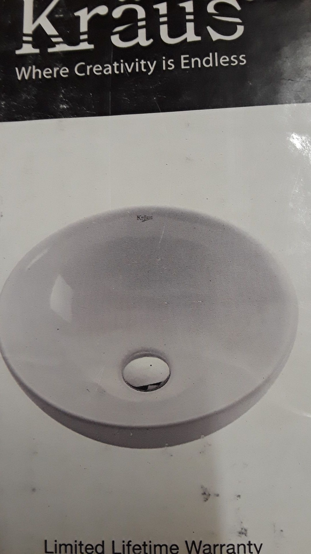 Wessel sink Kraus white round