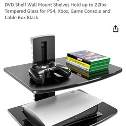 Used Floating 2 Tier Glass Shelf 