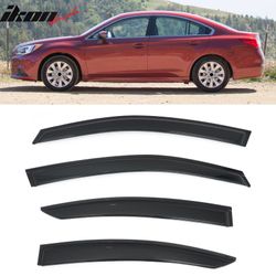 Fits 2015-2019 Subaru Legacy Sedan Smoke Acrylic Window Visors Deflectors 4PCS Set