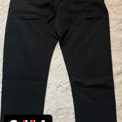 Black Essential Sweatpants