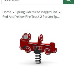 Childrens Firetruck Rider For Two