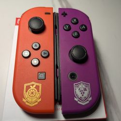 Nintendo Switch Joycons Scarlet & Violet