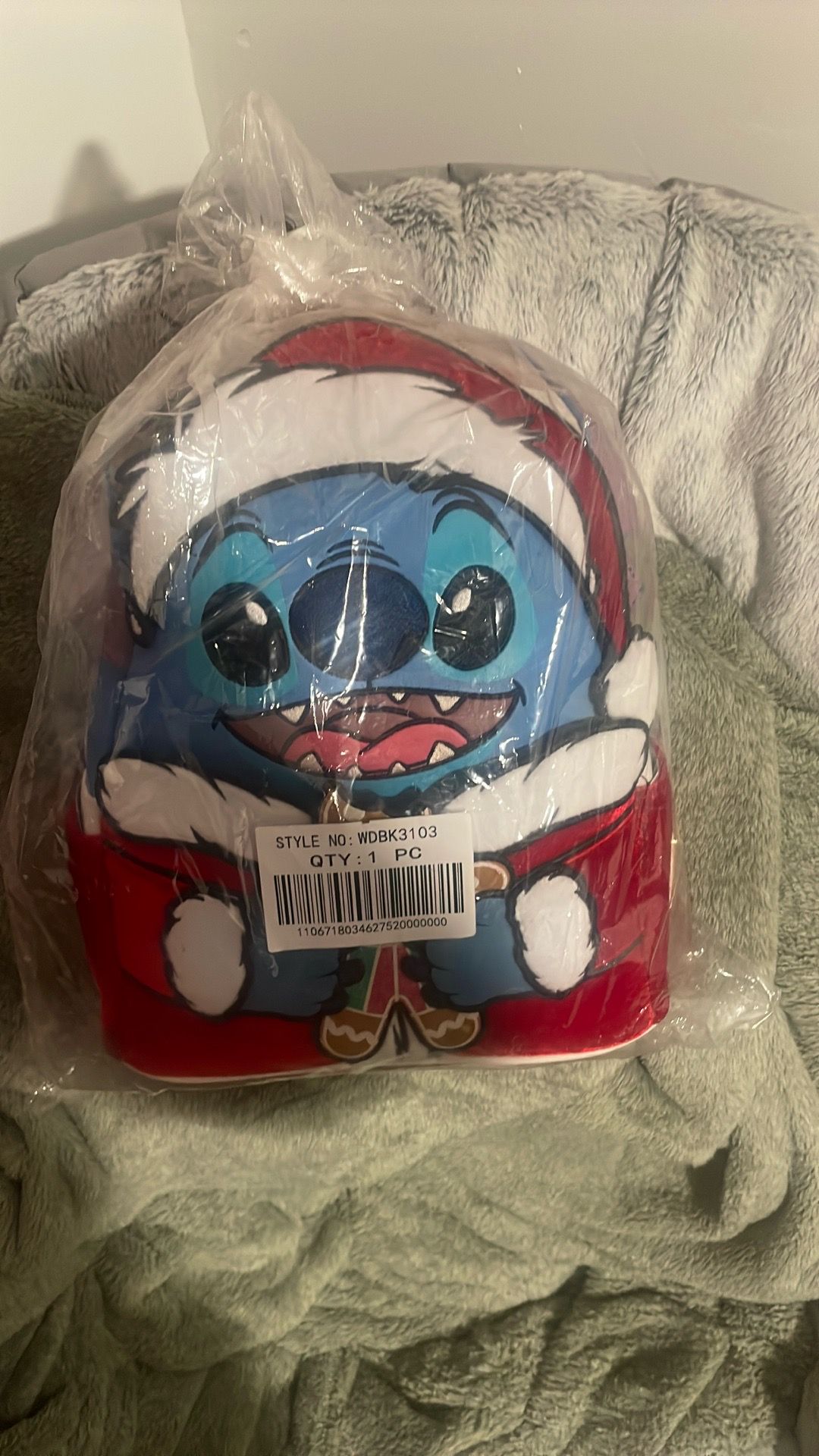 Loungefly Disney Lilo & Stitch Santa Stitch Mini Backpack