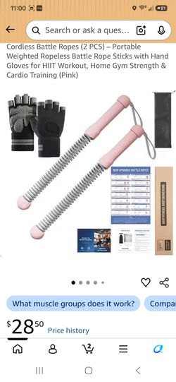 Indoor Cordless Battle Rope Exercise Workout Brand New (Price Is Firm)