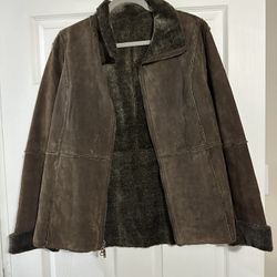 Chocolate Brown Leather Jacket 