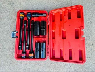 1/2" Dr. Flip Impact Socket & Torque Extension Bar Set (9-Piece)