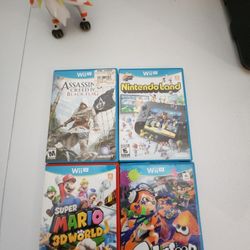 4 Nintendo WII U GAMES 