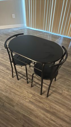 Black table