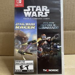 Nintendo Switch Game Star Wars Racer And Commando Combo 