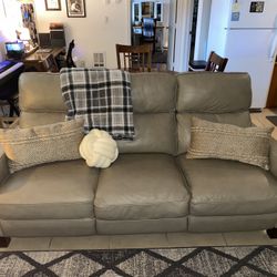 White Leather Electric Couch from Costco