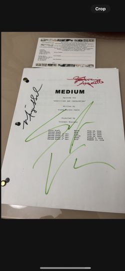TV Original Signed Script By Sofia Vassilieva,Patricia Arquette And Miguel Sandoval