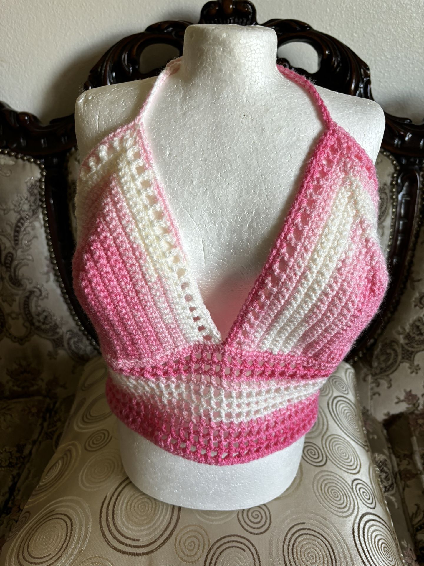 Crochet Halter Top . Still Available. Serious Buyers Plz