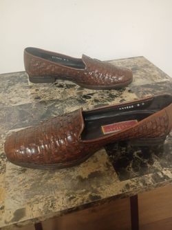 Cole Haan Country Brown Woven Slip On Loafers Women's Size 8B