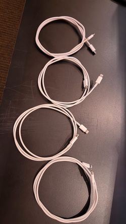 Lightning to USB-C (4 cables)