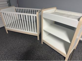 IKEA Crib with Changing Table