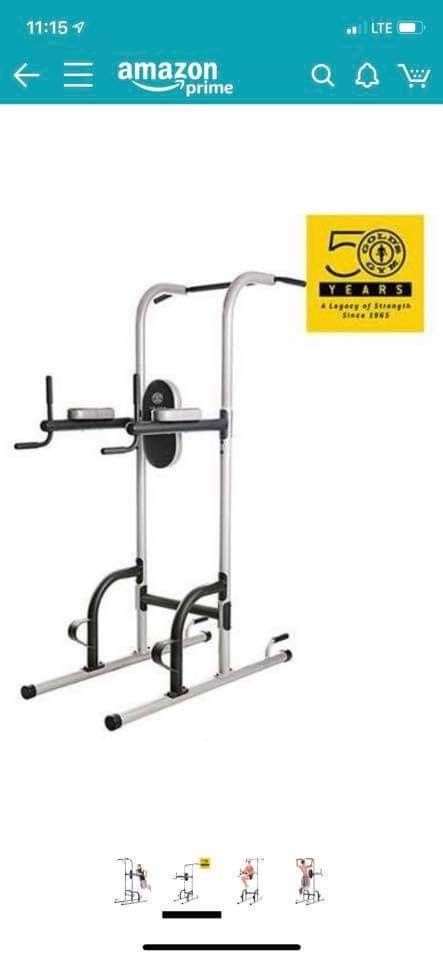 Gold gym weight lifting set plus 300 lbs weight - Good condition