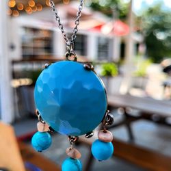 Blue Turqoise Fancy Nicklace