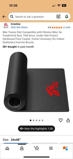 mat for exercise bike