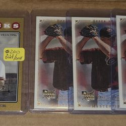 LOT (4) MAX SCHERZER  ROOKIE CARDS (TOPPS GOLD UPDATE /2008) $$ 