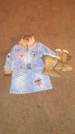 Roca Wear Jean dress and boots