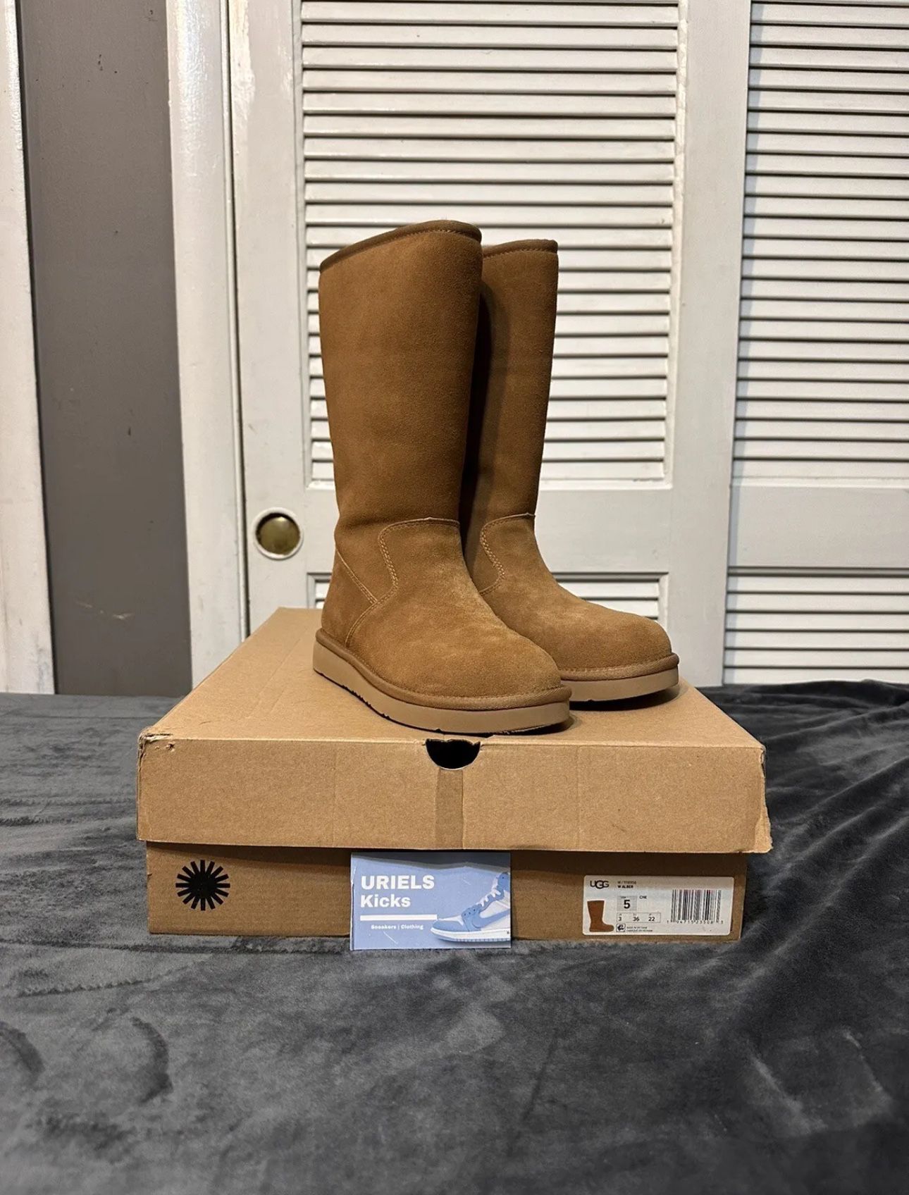 US Size 5 - UGG Women's Alber Chestnut Classic Suede Boot Water Resistant